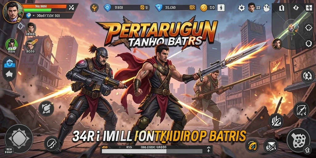 Screenshot gameplay 34R yang penuh aksi dan tantangan.