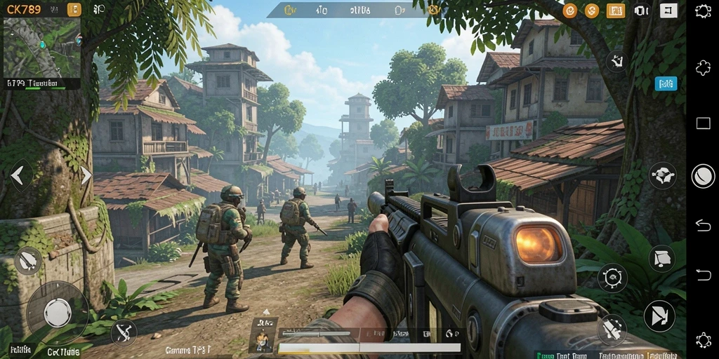 Screenshot utama CK789 menampilkan aksi seru dalam gameplay TPS.