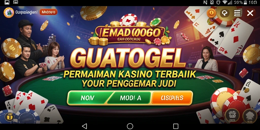 Tampilan gameplay GUATOGEL yang menarik dan penuh warna.