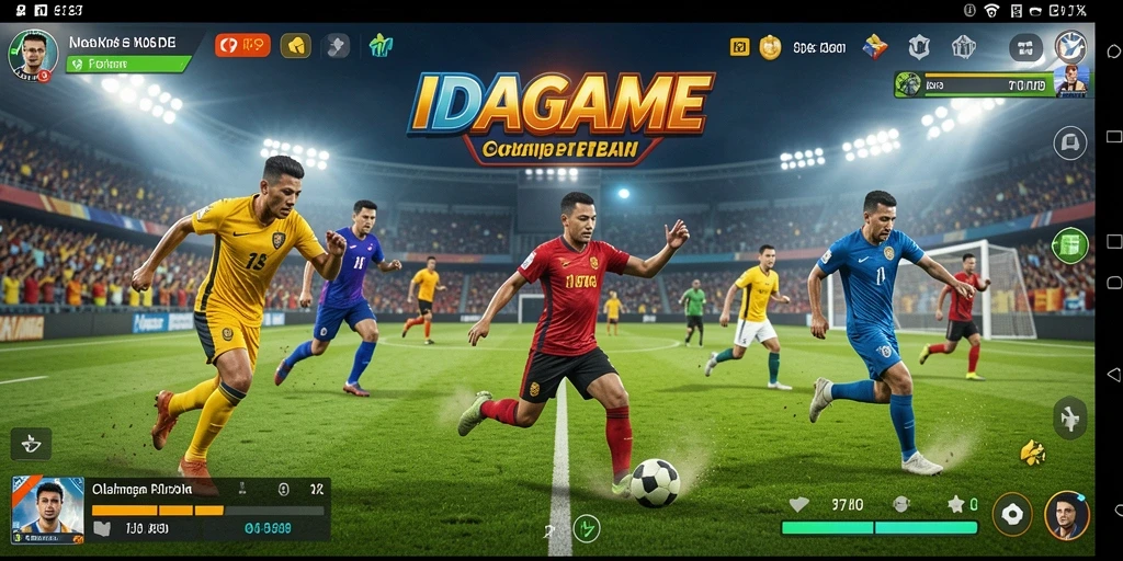 Tampilan gameplay seru di IDAGAME yang menampilkan aksi olahraga.