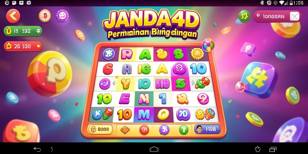 Screenshot gameplay JANDA4D menampilkan suasana seru permainan Bingo.