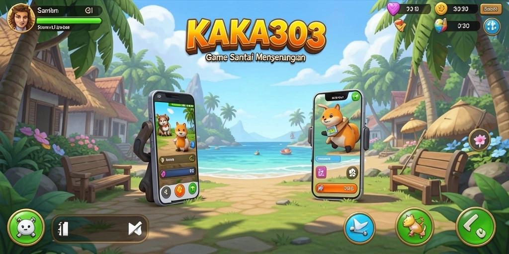 Tampilan gameplay KAKA303 yang menarik dan penuh warna.