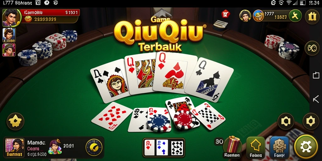 Tampilan gameplay seru dalam L777, permainan QiuQiu yang menantang.