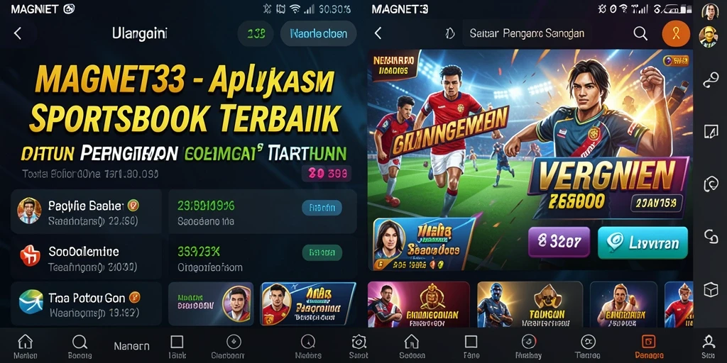 Tampilan gameplay SPORTSBOK MAGNET33 yang menarik dan interaktif.