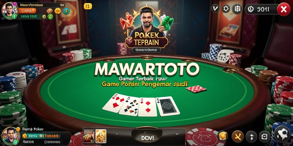 Tampilan gameplay poker yang menarik di MAWARTOTO.