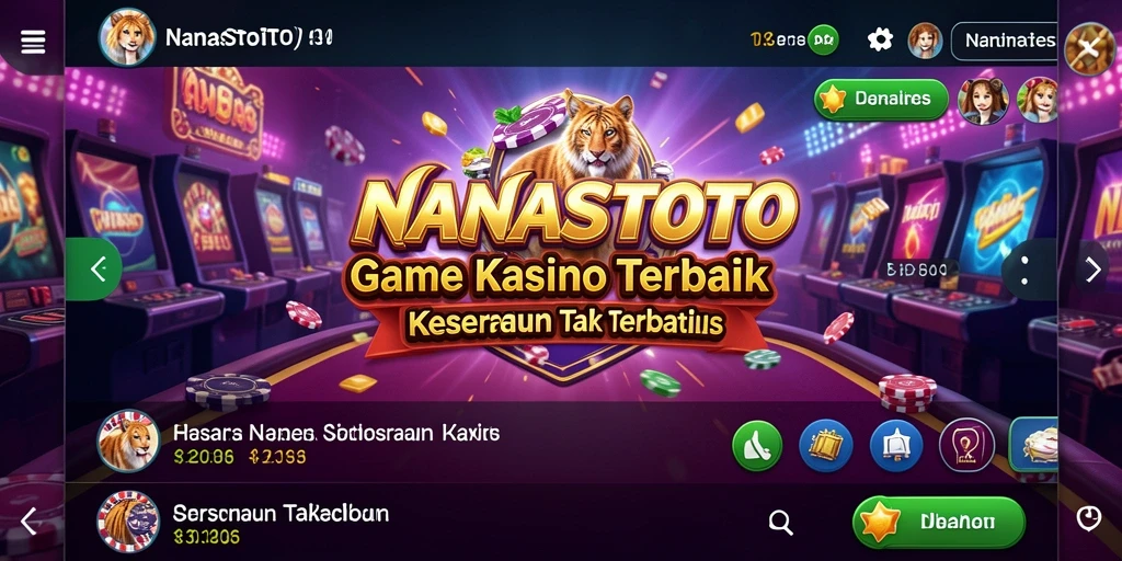 Tampilan gameplay NANASTOTO yang seru dan menarik di kasino.