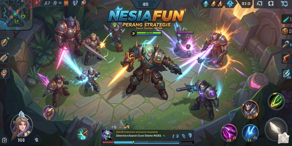 Gameplay seru dan taktik cerdas dalam NESIAFUN