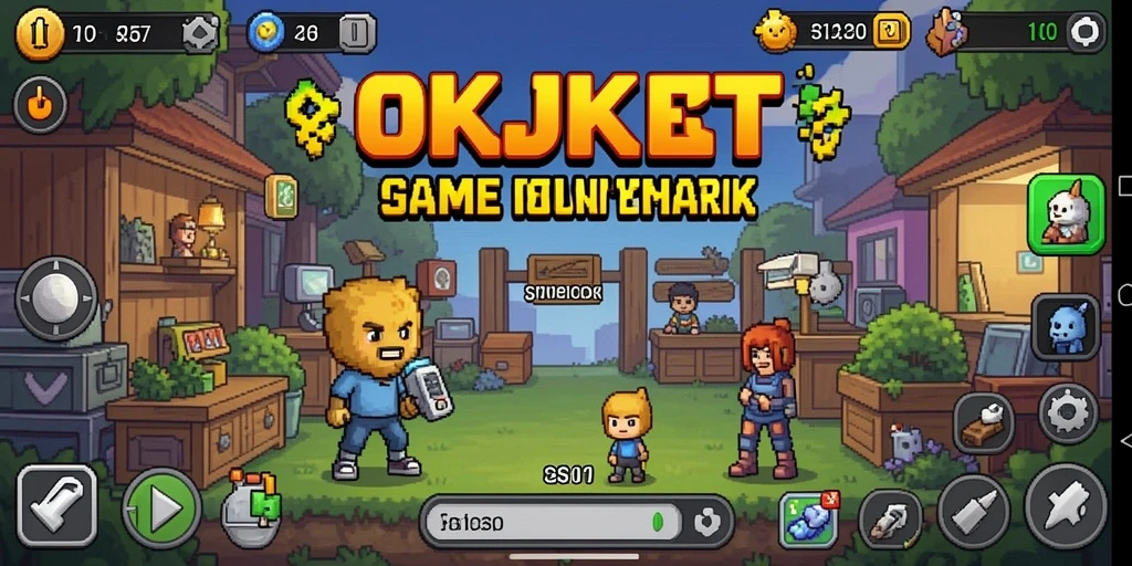 Tampilan gameplay OKJKT yang menampilkan kemajuan strategis dan sumber daya.