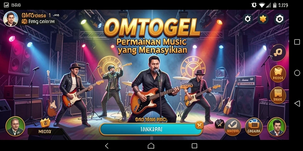 Tampilan gameplay OMTOGEL yang menampilkan interaksi musik yang seru.