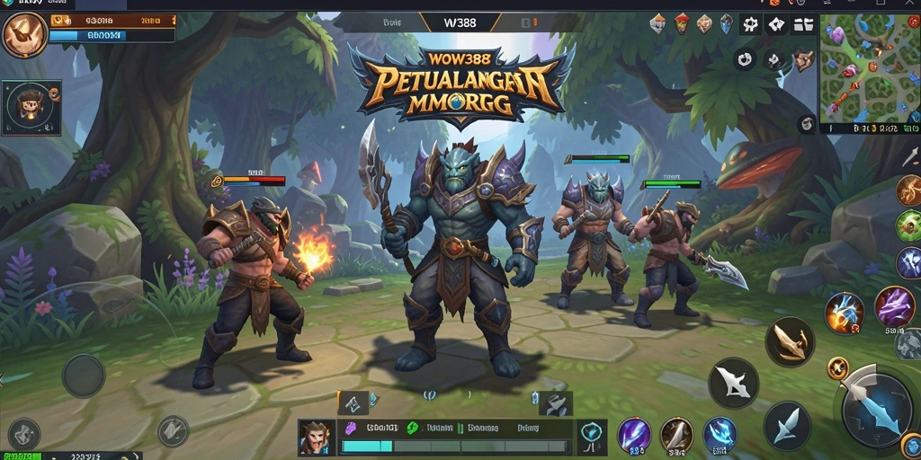 Tampilan gameplay seru di dunia fantasi WOW388.